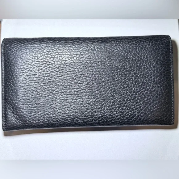 Gucci BlackPebbled Leather Wallet